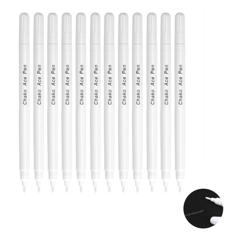 Pack of 12 Fabric Marking Pens, Water Soluble, Trick Marker,