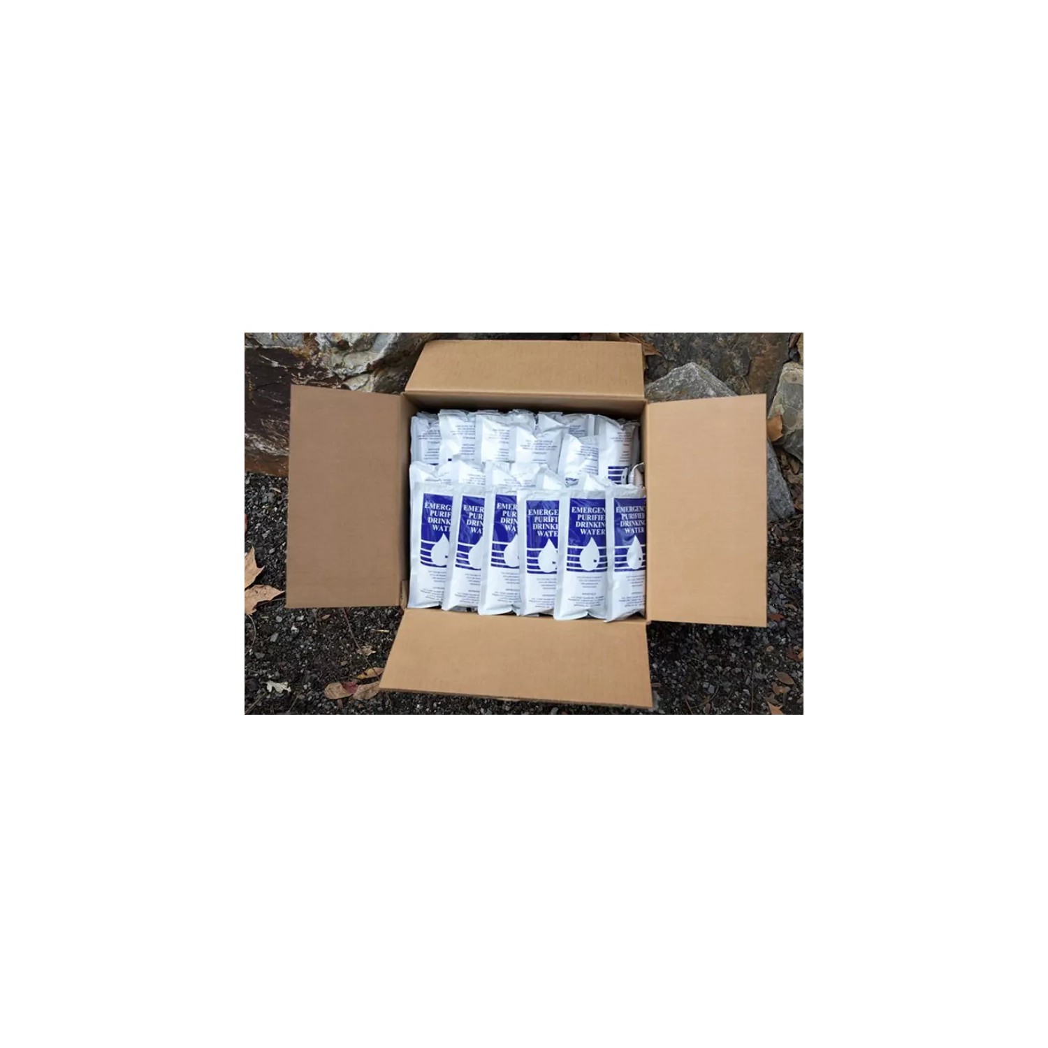 N/A (96) SOS Emergency Purified Drinking Water Packets Survival 48 Day ...