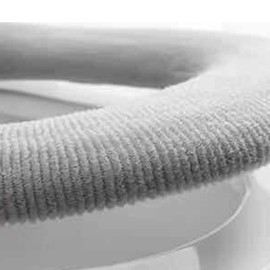 Enforose Bathroom Toilet Seat Cover, Stretchy Washable Thick Soft Toilet Seat Cushion Cover, Universal Fit, O Shape