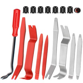 Auto Trim Removal Tool Kit, Wetado 17 Pcs Auto Car Trim Tool Set Plastic Pry Tool Kit for Car, Clip, Audio, Dashboards, Door Panel Window Molding Fastener Remover Tool Kit