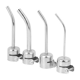 Fafeicy 3/5/6/8mm Heat Gun Nozzle Aluminum Alloy Extended Curvature Nozzle for 850 Series Hot Air Soldering Station (3/5/6/8mm), Default