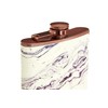 Premier Housewares Hip Flask, Marble Effect, Rose Gold, Stainless-Steel, 3