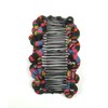 HairZing Stretch Banana Clip with Ethnic Cord Knot - Sturdy