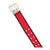Sankyo Corporation DT-PB-RE Double Pin Buckle Belt, Red