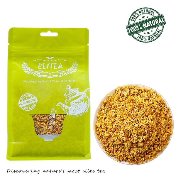 ELITEA 4oz Dried Osmanthus Flower Herb Loose Leaf Tea 100% Fragrant Natural Herbal Tea 115 g