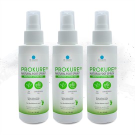 Dr. Robaina Skin Care Solution PROKURE Natural-Foot Spray Foot and Hand Spray For people prone to Nail Fungus, Athlete’s Foot and other foot and hand Dermatitis 2oz (60ml) (Pack of 3)