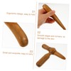 Beavorty 2pcs Natural Wood Gua Massage Scraping Board for Ergonomic