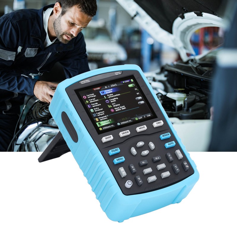 Fluorescent Digital Oscilloscope 2.8in Display 3000mAh Dual Channel Signal Generator