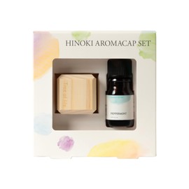 Tree of Life Hinoki Aroma Cap Set Square x Peppermint 5ml Domestic Hinoki Aroma Oil Natural Essential Oil