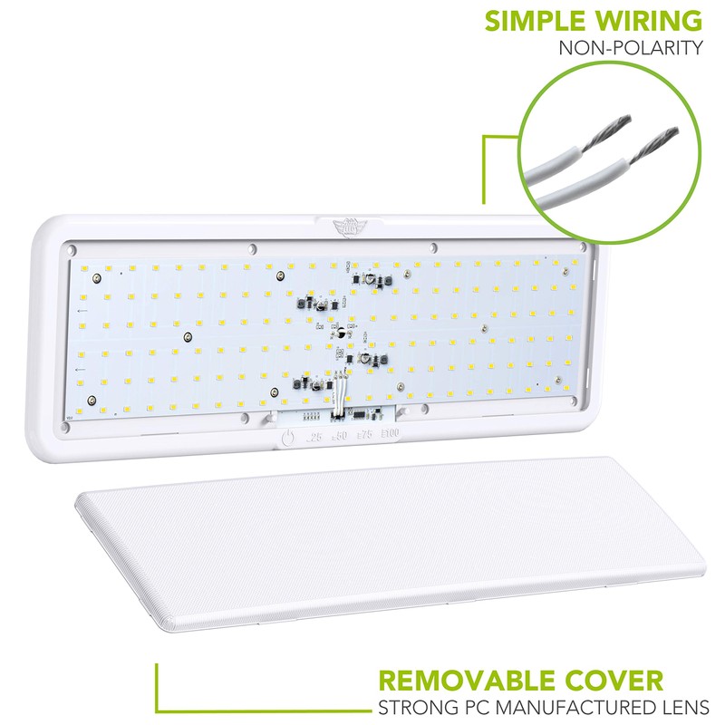 Leisure LED RV LED Ceiling Light Fixture 20" x 6.5"