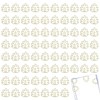 80 Pcs Leaf Paper Clips, Gold Paper Clips Page Markers,