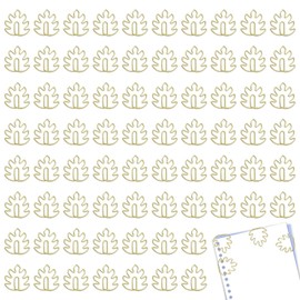 80 Pcs Leaf Paper Clips, Gold Paper Clips Page Markers, Funny Cute Paperclips Leaf Bookmark for School Office Supplies Wedding Invitation Decoration (Gold)