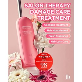 JENNYHOUSE Salon Therapy Damage Care Treatment - Korean Beauty Conditioning Nourishing Hair Mask with Hydrolyzed Collage and Biotin - Floral Scent - f