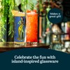 Libbey Tiki Bamboo Highball Drinking Glasses,Iconic 16 Oz Tall Cocktail