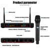 Doslnlya Wireless Microphone System with Bimetal Microphone, UHF Handheld Wireless