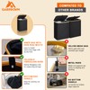 GARPROVM Double Laundry Hamper with Lid 150L Large Laundry Basket