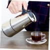 Cafetera de Acero Inoxidable para Moka, 200ml, Uso Doméstico