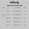 Veblandy Rectangle Tablecloth Linen Textured Waterproof & Stain Resistant Table