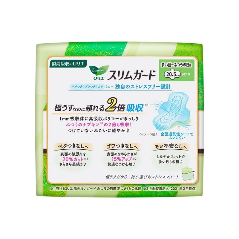 Kao Laurier Slim Guard, For Many Day to Regular Days,