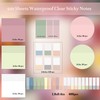 Transparent Sticky Notes,920 Sheets Waterproof Clear Sticky Notes,Clear Post It