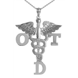 NursingPin - Doctor of Occupational Therapy OTD Necklace in Silver - 18IN