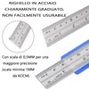 Stainless Steel Ruler Double Sided Metal Scale Professional Measuring Tool