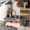 CeyMlem 3-Piece Step Drill Bit Set, Step Drill Bit with