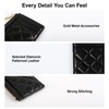 POXIADIV Credit Card Holder for Women Slim Minimalist Front Pocket