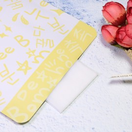 QQ Studio® 100 Pieces Heat Sealable Foil Bags for Storing Sheet Mask, Foot Mask, Exfoliating Hand Mask Makeup Packaging (Yellow, 4.72 inch x 6.30 inch)