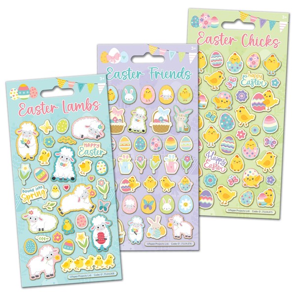 Easter Sticker Bundle | Easter Chicks, Easter Lambs & Easter