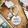 FABACH Best Colleague Keyring Guardian Angel Lucky Charm with Heart