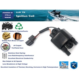 Ignition Coil Fit for Yamaha Outboard 50HP 60HP 70HP 75HP 90HP 150HP 63P-82310-00-00 63P-82310-01-00 F6T557 4 Stroke