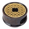 Teapot Warmer Tea Coffee Warmer Base Ceramic Heater with Spoon