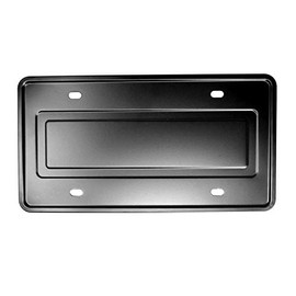 Stainless Steel License Plate Durable Car Tag Holder Backing Reinforce Bracket (Black)
