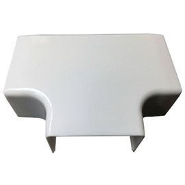 Electriduct 3 Way Tee for (LG1) Large Raceway Wall Wire Concealer and Cord Manager - White