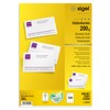 Sigel DP839 business cards, microperforated, white, 200 gsm, 150 pcs.=15