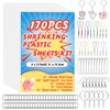 yyoemas 170 PCS Shrinky Dink Keychain Kit,Shrinky Dink Kit with