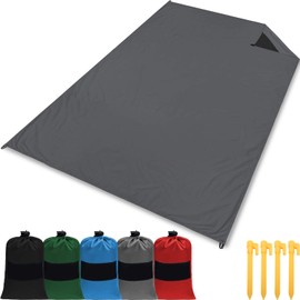 gipfelsport Picnic Blanket - Outdoor Picnic Blanket I Beach Blanket Waterproof Washable Sand-Free I 200 x 140 cm Large I Grey
