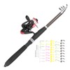 Telescopic Fishing Rod and Reel Combo Kit with Lure Outdoor