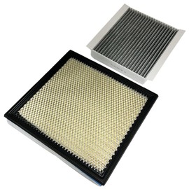 Engine & Cabin Air Filter Fit for 2020-2024 Ford F-250 F-350 F-450 F-550 6.2L 6.8L 7.3L Replace LC3Z9601A FL3Z19N619A