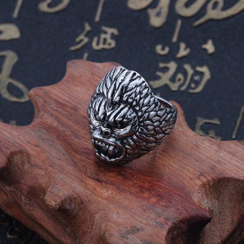 PikaLF Gorilla Ring for Men, Angry Orangutan Ring Big Monkey
