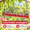 Hummingbird Feeder for Outdoors, 18-Inch Hanging Nectar Feeder with Multiple