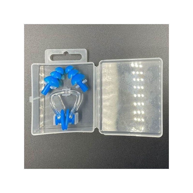 Silicone Earplugs & Nose Plugs Case Set Swimming & Water
