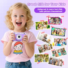 Kids Instant Camera Gifts Toys - Mini Print Photo Paper Digital Cameras for 2 3 4 5 6 7 8 9 10 11 12 Year Old Girls Boys - Kid Christmas Birthday Gift Toy Age 1-3 3-5 5-7 7-8 8-10 10-12 Years Girl Boy