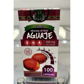 Unbranded Aguaje Peruano Reforzado para la Mujer 500mg 100 Capsulas