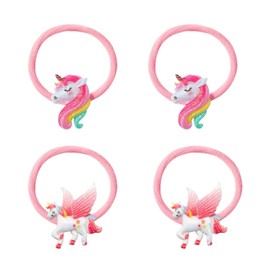 4 Pieces Cartoon Hair Ropes, Kids Hair Ropes, Girls Hair Accessories, Cute Hair Accessories, Hair Accessories, Elastic Hair Ropes