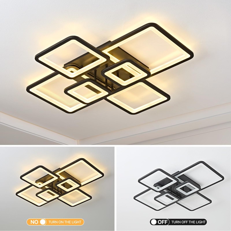 GNGXEFACA Modern LED Ceiling Light, Dimmable LED Ceiling Light Fixture