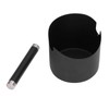 Coffee Grounds Bucket Stainless Steel Rubber Coffee Dump Bin for