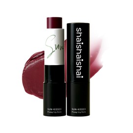 shaishaishai SUN-KISSED Plump Tinted Lip Balm, Lip Plumper, 70% Skincare Ingredients Providing Deep Hydration to Cracked & Chapped Lips, Lightweight Buildable High Gloss Finish, 03 Mauve Beach