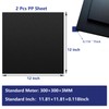 2 Pcs Black Plastic Sheets 12 x 12"x 0.12" Flexible